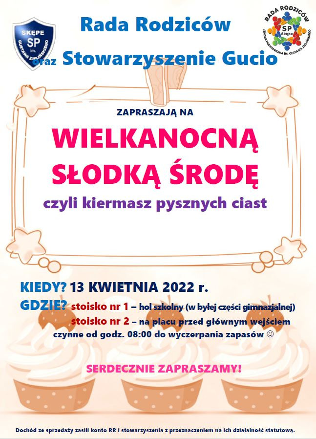 Plakat promujący wydarzenie pod nazwą Wielkanocna słodka środa